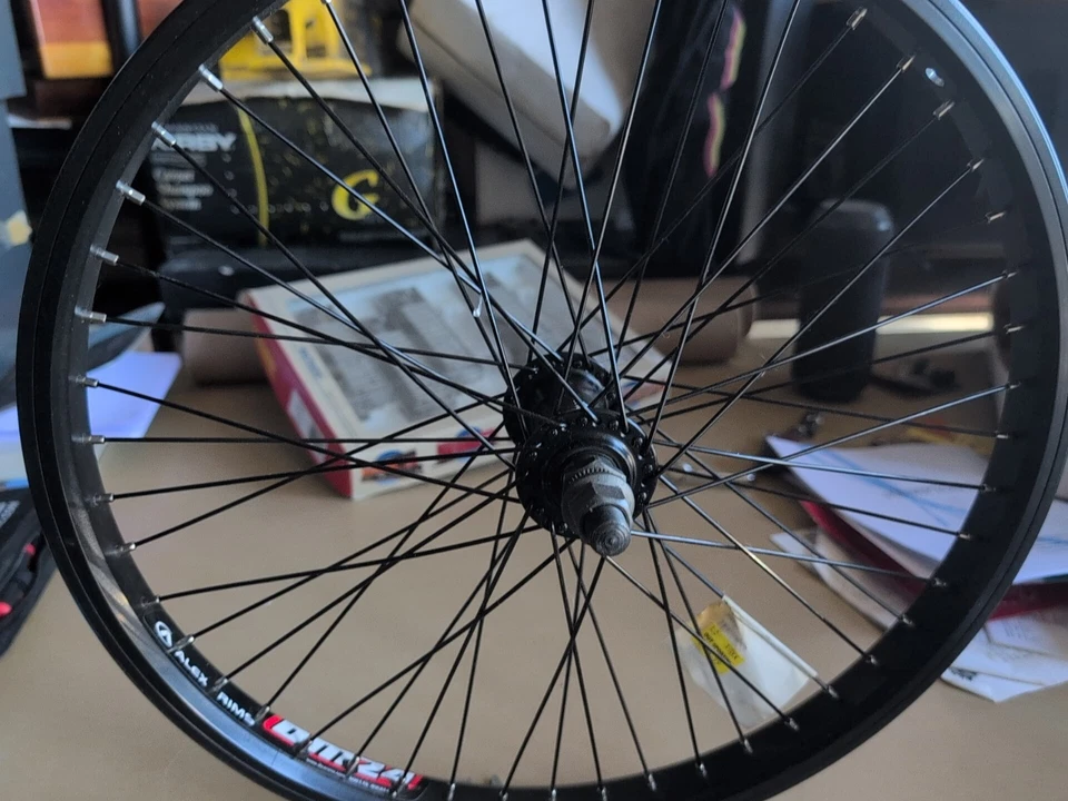 NEW Alex Rims BMX Bike 1 Rim Wheel Only DM24 6061-T6 RL 406X24 Vintage Black - Image 2 of 4