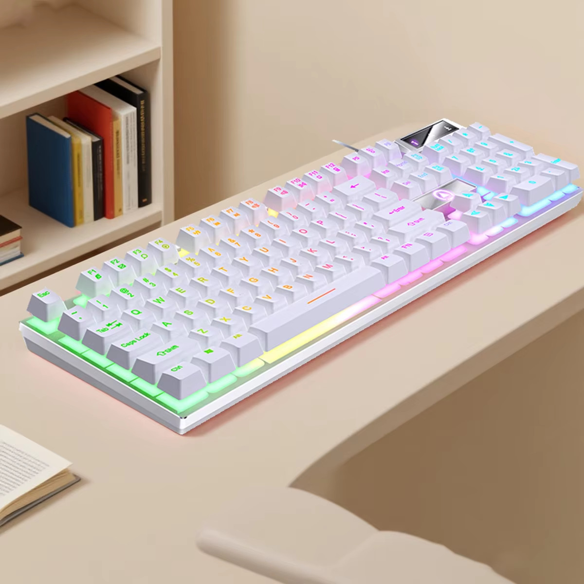 K500 Wired Keyboard Gaming Laptop Desktops PC Computer Offic