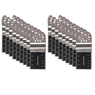 20PCS BiMetal Oscillating Multitool Saw Blades Quick Release For Fein Bosch Maki