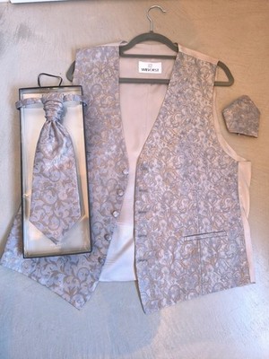 Wilvorst Bräutigam Weste, Plastron und Einstecktuch Hochzeit After six 467205/85