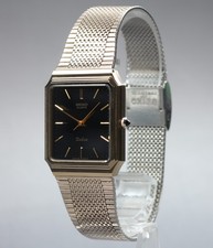 Vintage 1982 Near MINT Seiko Dolce 5931-5490 Black Gold 29mm Quartz Men's Watch