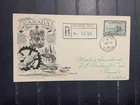 Canada 1946 FDC 1st day cover 20-cent definitive Peace WW II Art Master Cachet