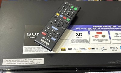 Sony BDP-S470 3D Network Blu-Ray Disc DVD CD Player 3D WiFi HDMI- Ethernet-Movie