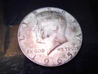 1965 KENNEDY HALF DOLLAR 50C 40%  SILVER  COIN NO MINT MARK USED CIRCULATED RARE