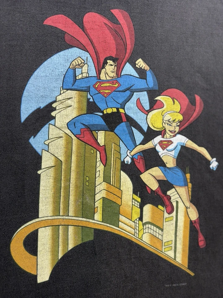 Camisa Superman Vintage 1998 DC Comics Rara Graphitti Diseños Talla Grande Foto 4 de 4