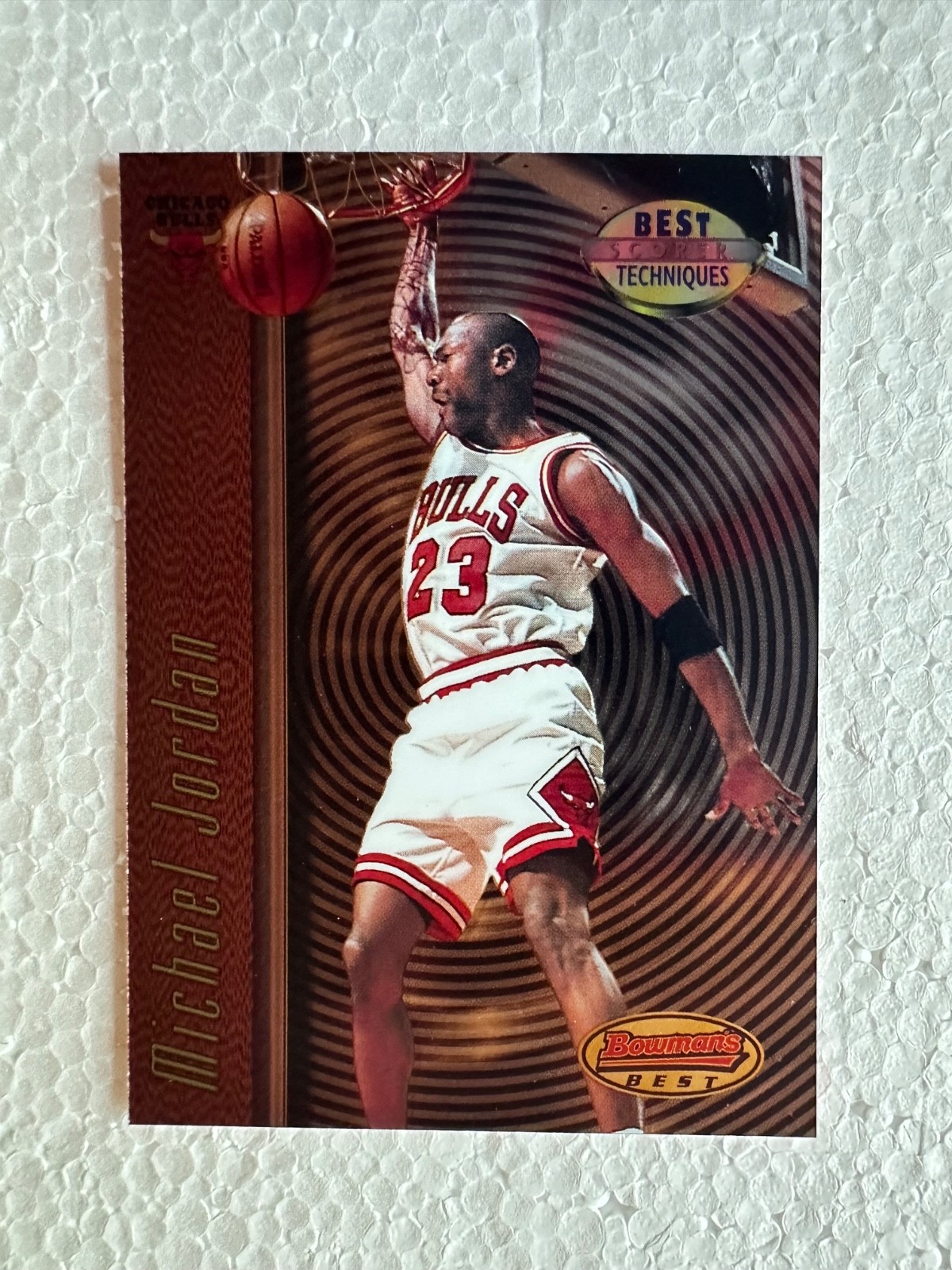1997-98 BOWMAN'S BEST-BEST TECHNIQUES MICHAEL JORDAN BEST DUNKER  #T2 MINT