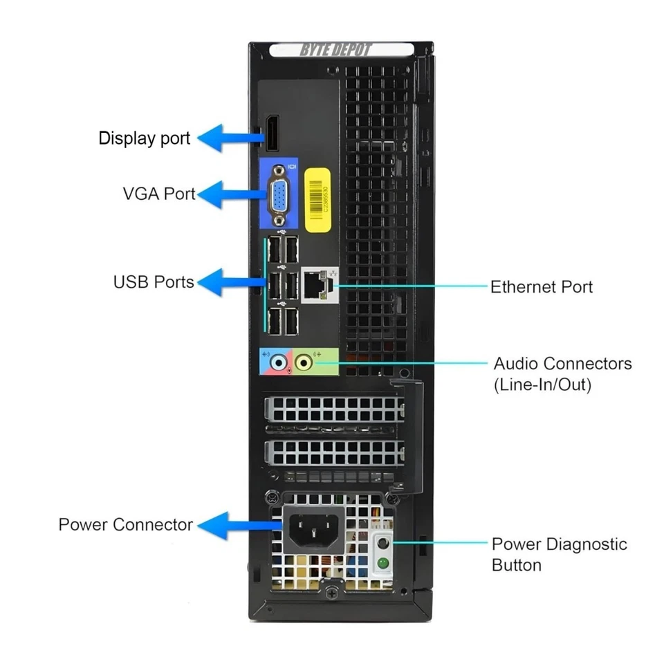 DELL Desktop Computer PC i7, Up to 16GB RAM 4TB SSD, Windows 11 Pro,WiFi, DVD-RW - Image 4 of 4