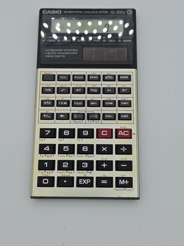Casio FX-300 Solar Powered Scientific Calculator Vintage 1980s - Picture 3 of 9