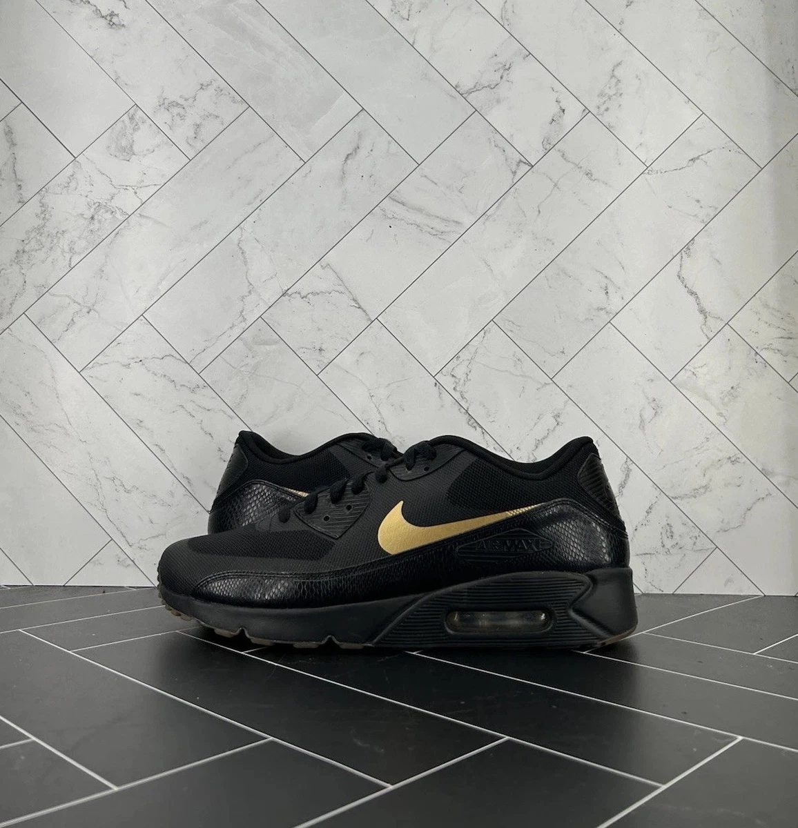 Nike Air Max 90 Ultra 2.0 Essential Black Gold for Sale