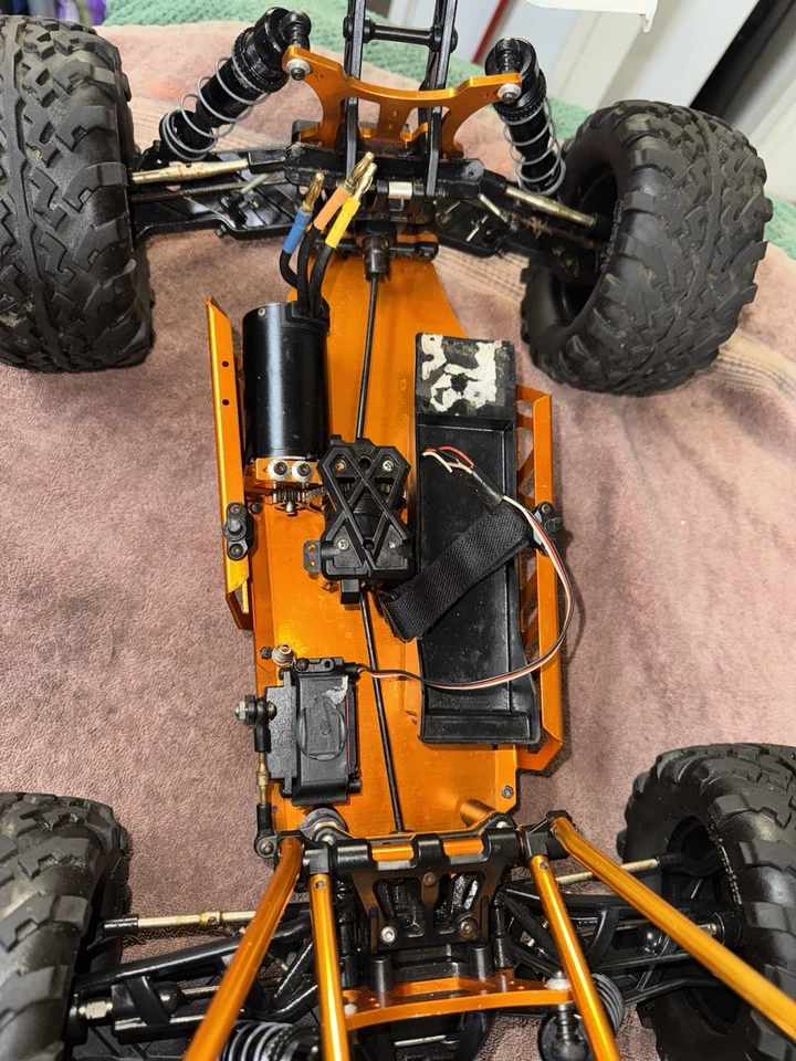 Hobao 1/8 比例超级 SS 笼无刷 Truggy 带橙色笼子/滚轮带电机! — 第 4/4 张图片