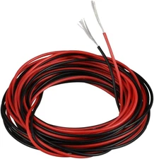 BNTECHGO 28 Gauge Silicone Wire Red and Black Each 10Ft Black Flexible 28 AWG St