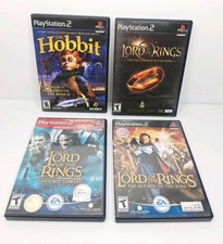 PS2 Lord of the Rings Trilogy & The Hobbit Lot Two Towers Fellowship Return King