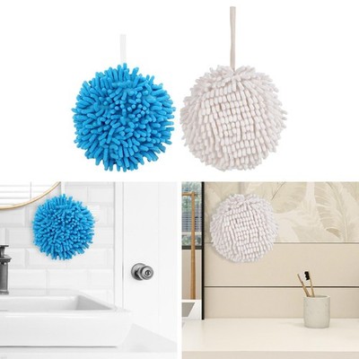 Chenille Hand Towel Hand Wiping Ball Reusable Decor Practical Creative Bathroom