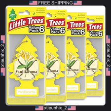 Little Trees Car Air Freshener Hanging Tree Vanillaroma Pack Of 24