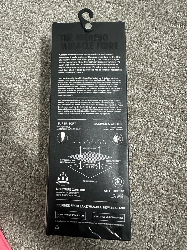 Mons Royale реглан мериноса девочек базовый слой длинным рукавом 10-11 лет - Изображение 4 из 4