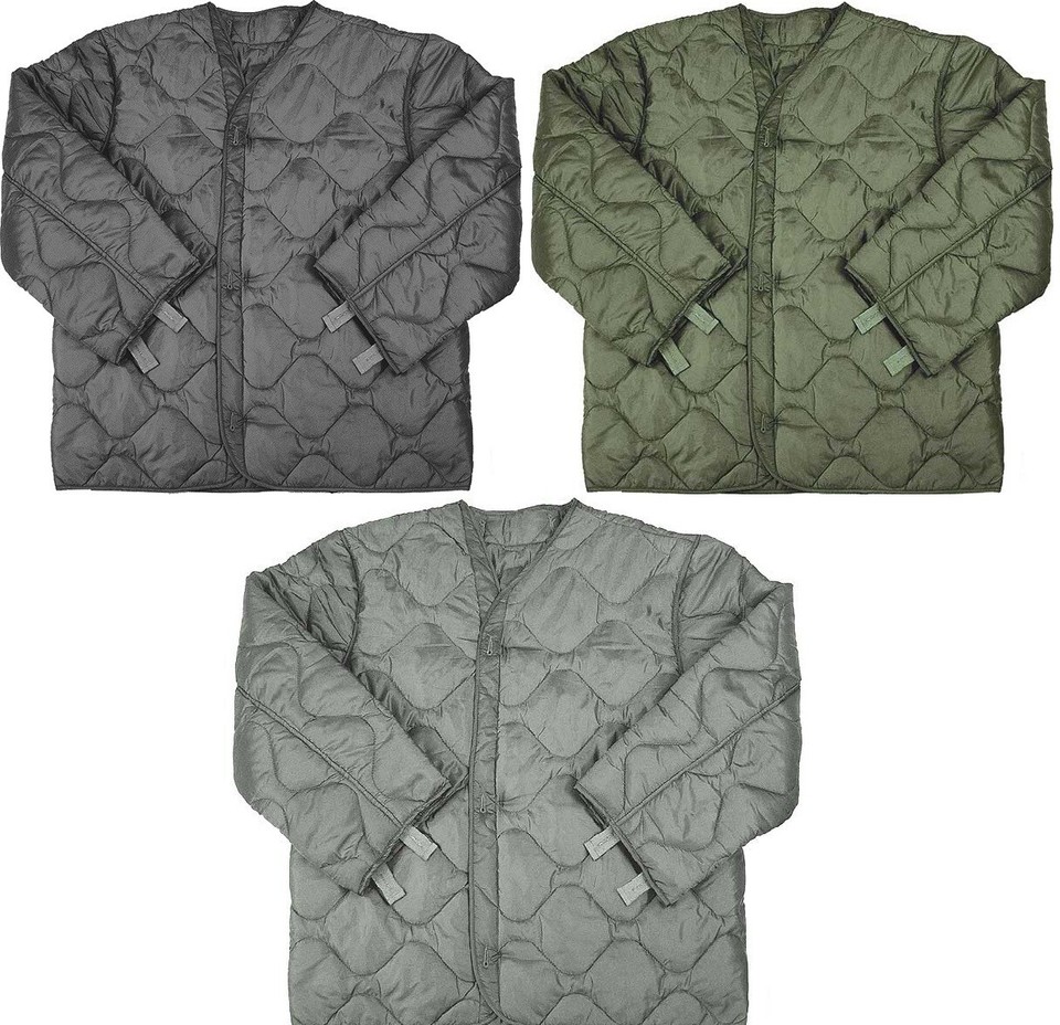 Rothco Insulated M-65 Padded Liner Button-In Military Field Jacket Army ...