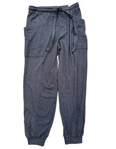 Aerie Gray Knit Belted Joggers Lounge Pants Women's Size M 100% Cotton NWT