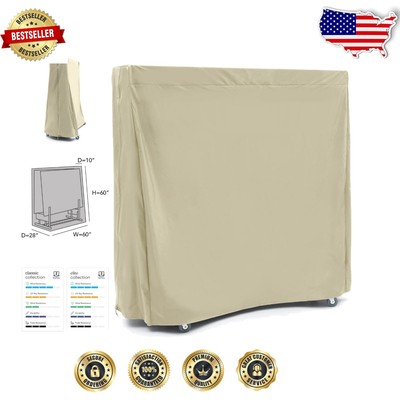 Durable Ping Pong Table Cover with Adjustable Straps - 60W x 28D x 60H