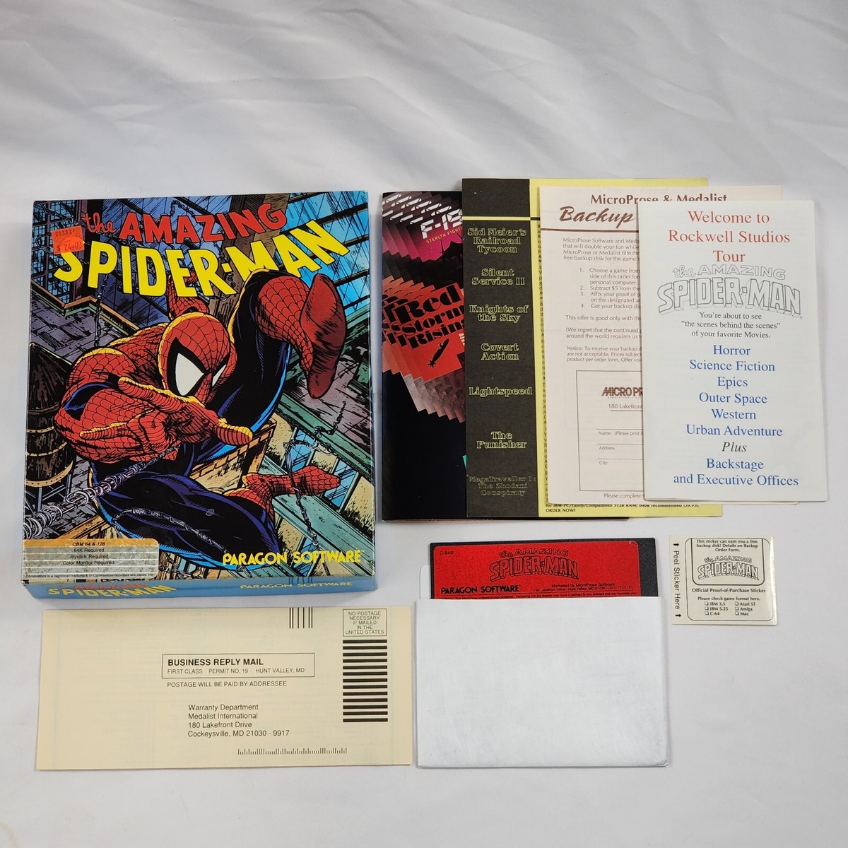 The Amazing Spider-Man Commodore 64 Game C64/128 5.25