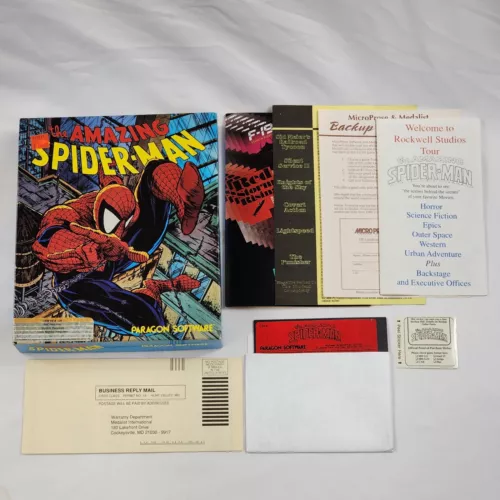 The Amazing Spider-Man Commodore 64 Game C64/128 5.25" Disk Very Rare Complete