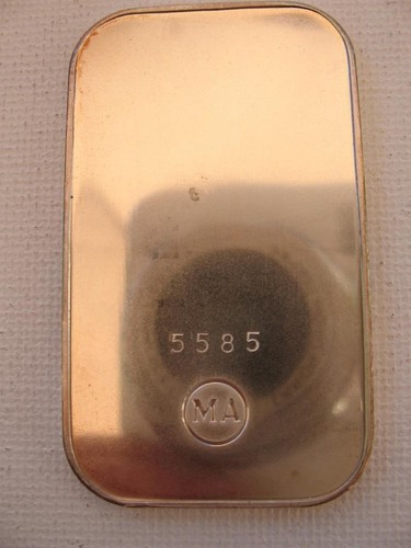 1-OZ.999 SILVER RARE DECK PERERA MINT # 5585 DOLLAR CRASH INSURANCE+ GOLD - Picture 4 of 5