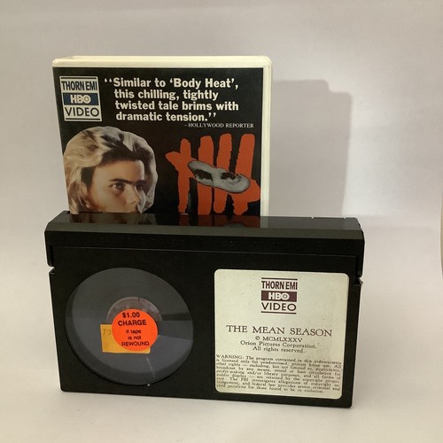 The Mean Season 1985 Thorn EMI Betamax (NOT VHS) Kurt Russell Rare BETA - Picture 5 of 5