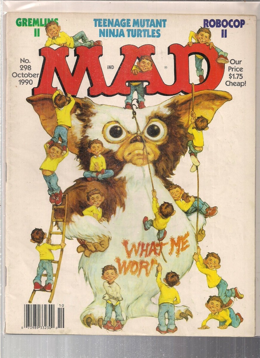 Mad Magazine 298 October 1990 Humor Satire Cartoon Gremlins TMNT