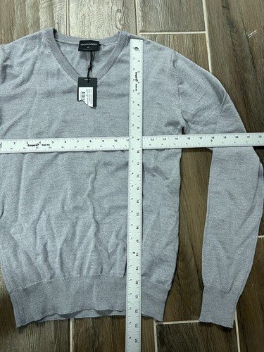 Galvin Green Herren Größe XS Wollmischung Grau V-Ausschnitt Langarm Pullover Neu mit Etikett - Bild 5 von 5