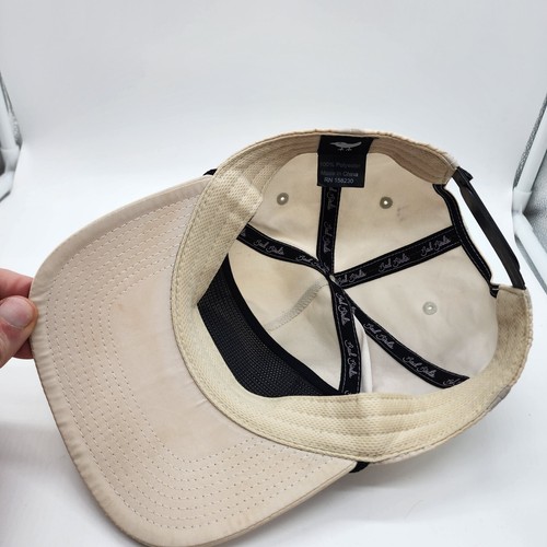 Cappello Bad Birdie Flag Patch Corda Berretto Golf Regolabile Beige Tan Snapback RN158230 - Foto 4 di 8