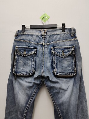PPFM Curve Zipper Jeans Multi Pocket Japanese Streetwear Punk Goth