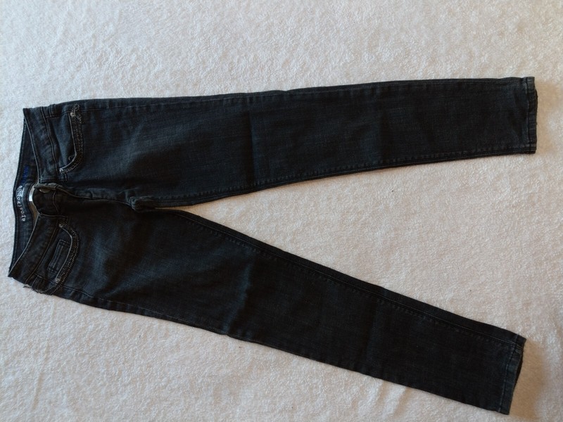 Apostrophe Premium Women's 2% Spandex Blend Sz 4P Black Skinny Jeans RN 15099