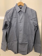 Banana Republic Stretch Cotton Lycra Gray Blue Shirt Sz S