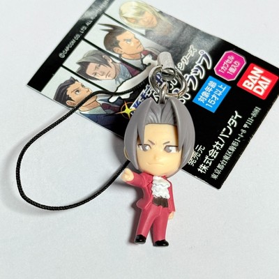 Miles Edgeworth Ace Attorney Mini figure keychain strap - New with tag!