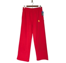 Haribo x JCPenney Red Wide Leg Sweatpants New Sz Medium Fleece Lined Gummy Bear