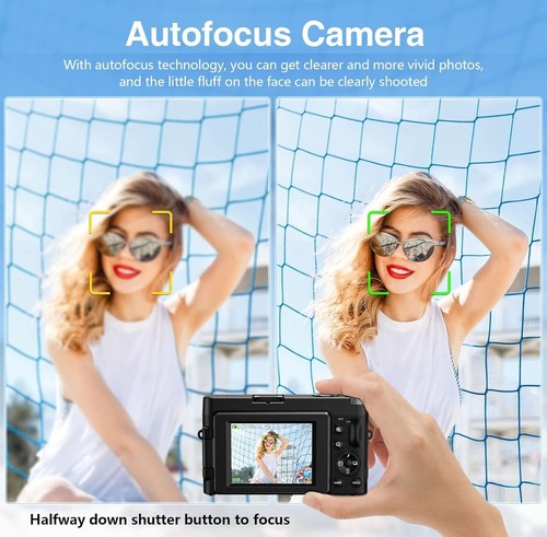 4K Digital Compact Vlogging Camera 48MP, 16x Optical Zoom, Autofocus, Anti-shake - Picture 3 of 11