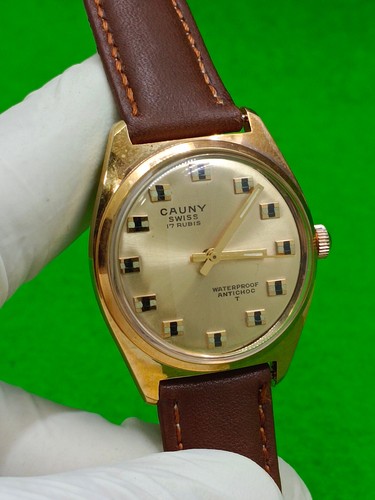 vintage CAUNY watch 17 Rubis Antichoc Mechanical (Manual) - Picture 4 of 12