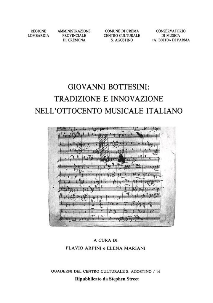 Thumbnail - Giovanni Bottesini - Tradizione E Innovazione Nell'ottocento Musicale