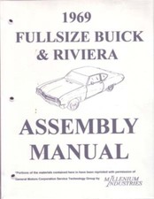 1969 Buick Riviera Full Size Factory Assembly Manual 1969 Buick Riviera Full Size Factory Assembly Manual