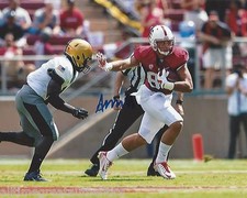 AUSTIN HOOPER STANFORD CARDINAL SIGNED 8X10 PHOTO W/COA NFL DRAFT 2016 B