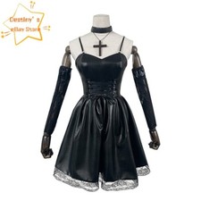 DEATH NOTE Amane Misa Misa Misa Costume Cosplay Lolita Vestito Nero Halloween Set