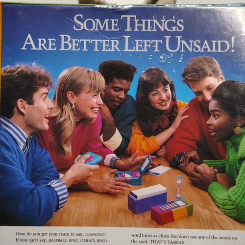 Taboo Game Of Unspeakable Fun Milton Bradley NEW SEALED Box Vintage 1990 - 第 8/10 張圖片