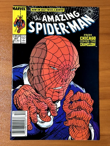 AMAZING SPIDER-MAN Marvel Comic No. 307 Late Oct 1988 Chameleon Appear VF+/NM