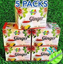 5 Boxes Te de Jengibre Ginger Tea Zingiber officinale 125 Bags 0.05 oz Black Tea