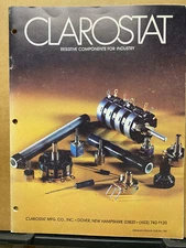 Vtg Clarostat Catalog Resistive Components for Industry Potentiometers Resistors