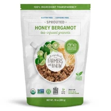 One Degree Organic Foods Infused Granola Sprouted Honey Bergamot 10 OZ