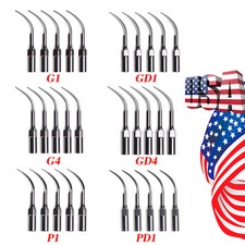 5pcs Dental Ultrasonic Piezo Scaler Tips Fit for DTE SATELEC/EMS Woodpecker