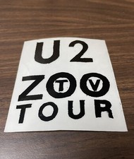 U2 Achtung Baby Clear Vinyl Sticker - 1992 Z00 TV Tour