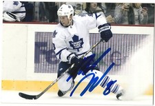 Mike Komisarek Autographed 4x6 Color Photo Toronto Maple Leafs #8