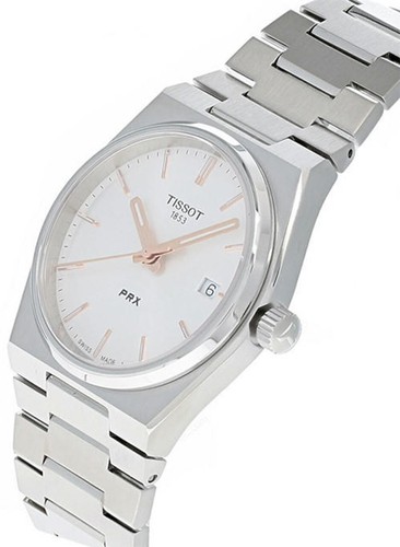 TISSOT PRX QTZ 35MM SS SILVER DIAL WOMEN'S WATCH T137.210.11.031.00 - 第 2/4 張圖片