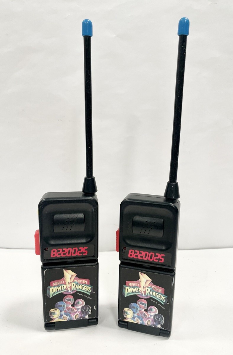 Saban Mighty Morphin Power Rangers Flip Phone Walkie-Talkies